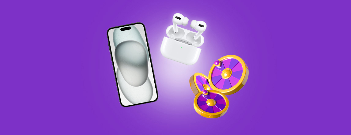 iPhone 15 за 50 рублей? Забирай в пятничном розыгрыше!
