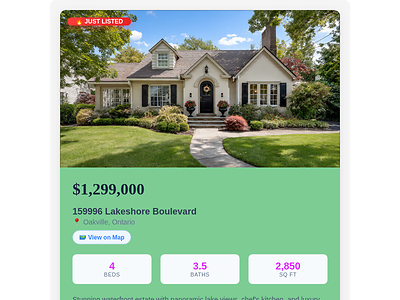 Sample Email Design for Realtor-Try for free