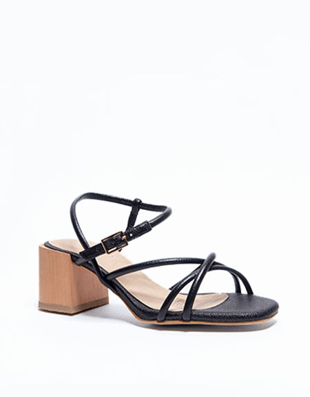 Sandalias con 2025 tacon de madera