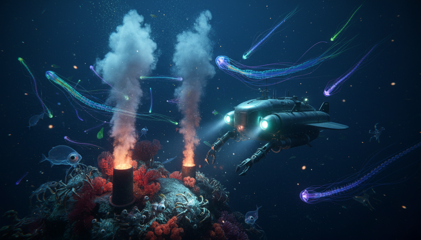 深海の二面性：時速700kmの津波と巨大イカの謎