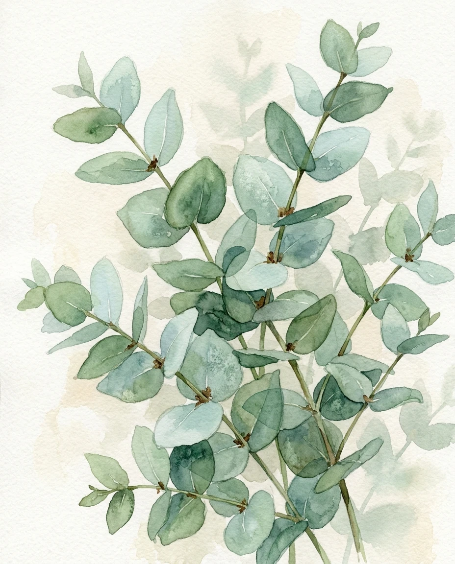 Overlapping Eucalyptus Sprigs preview 5
