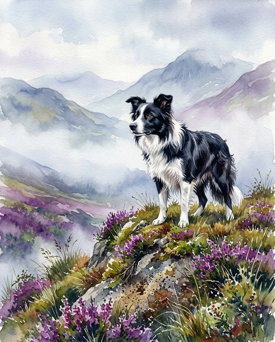 Border Collie in Misty Highlands preview 5