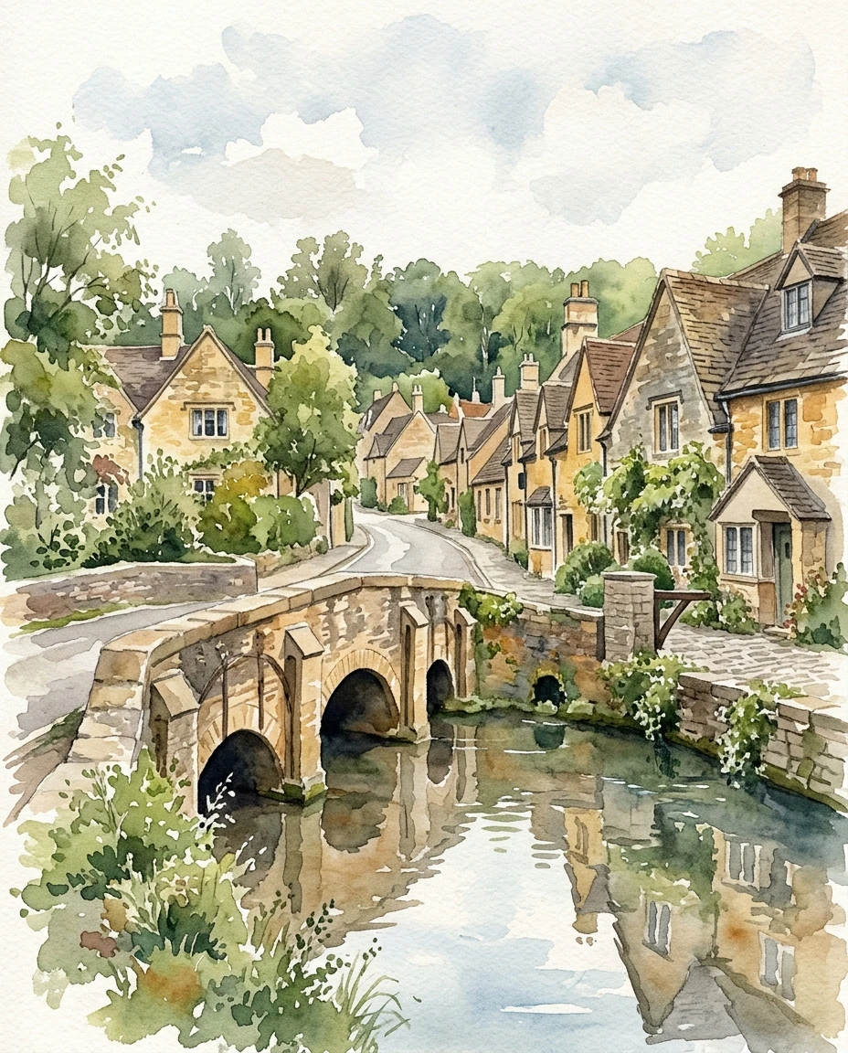 Castle Combe Stone Bridge preview 5