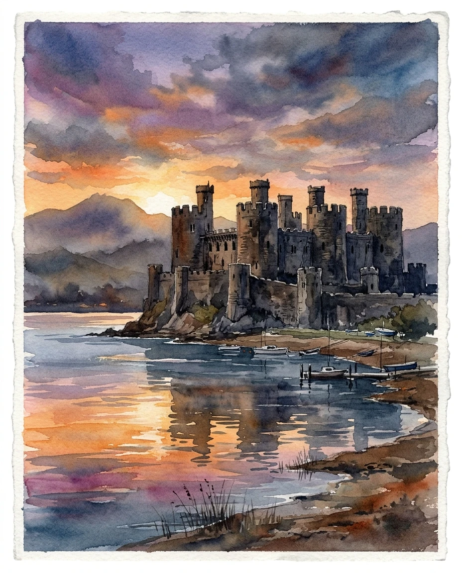 Conwy Castle Estuary preview 5