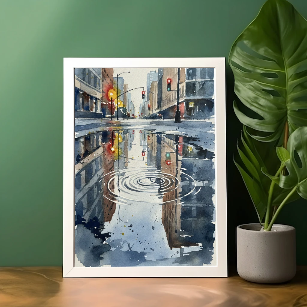 City Puddle Reflections preview 2