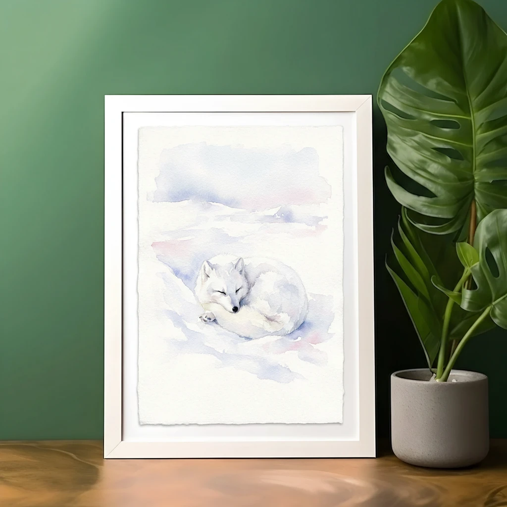 Arctic Fox in Winter Tundra preview 2