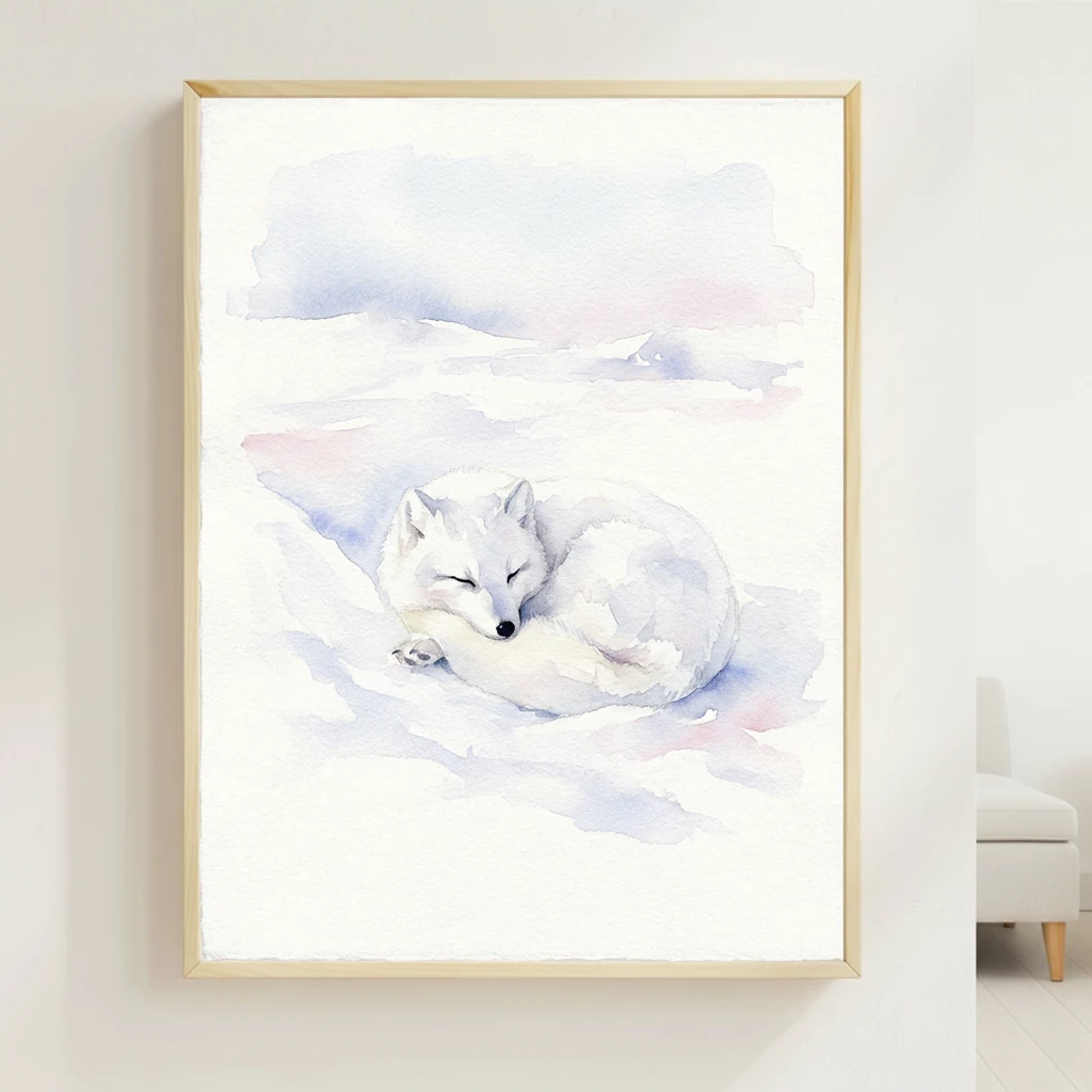 Arctic Fox in Winter Tundra preview 3