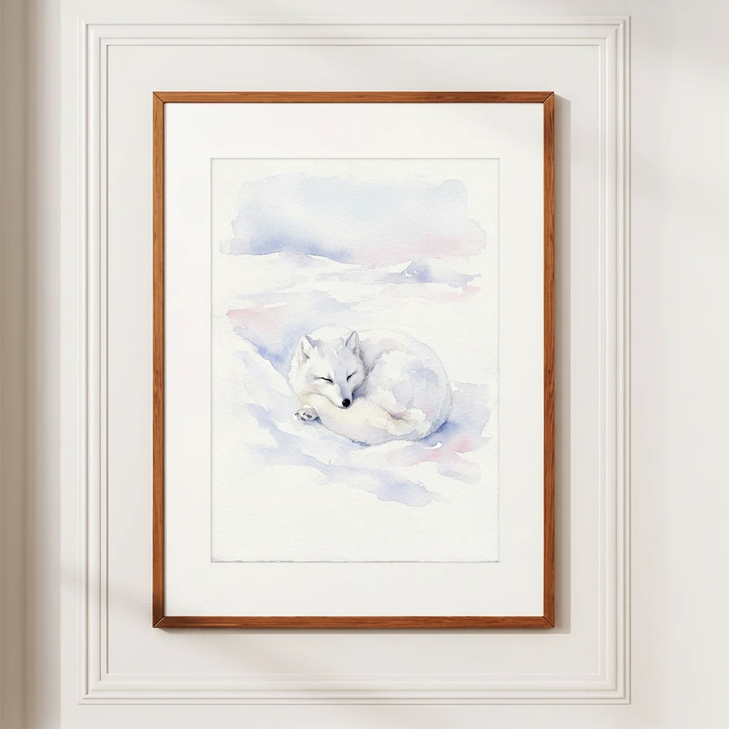 Arctic Fox in Winter Tundra preview 4