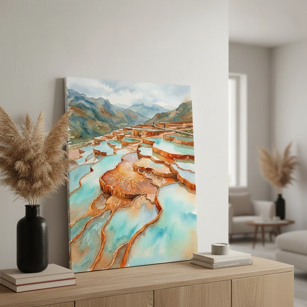 Orange Travertine Terraces preview 4
