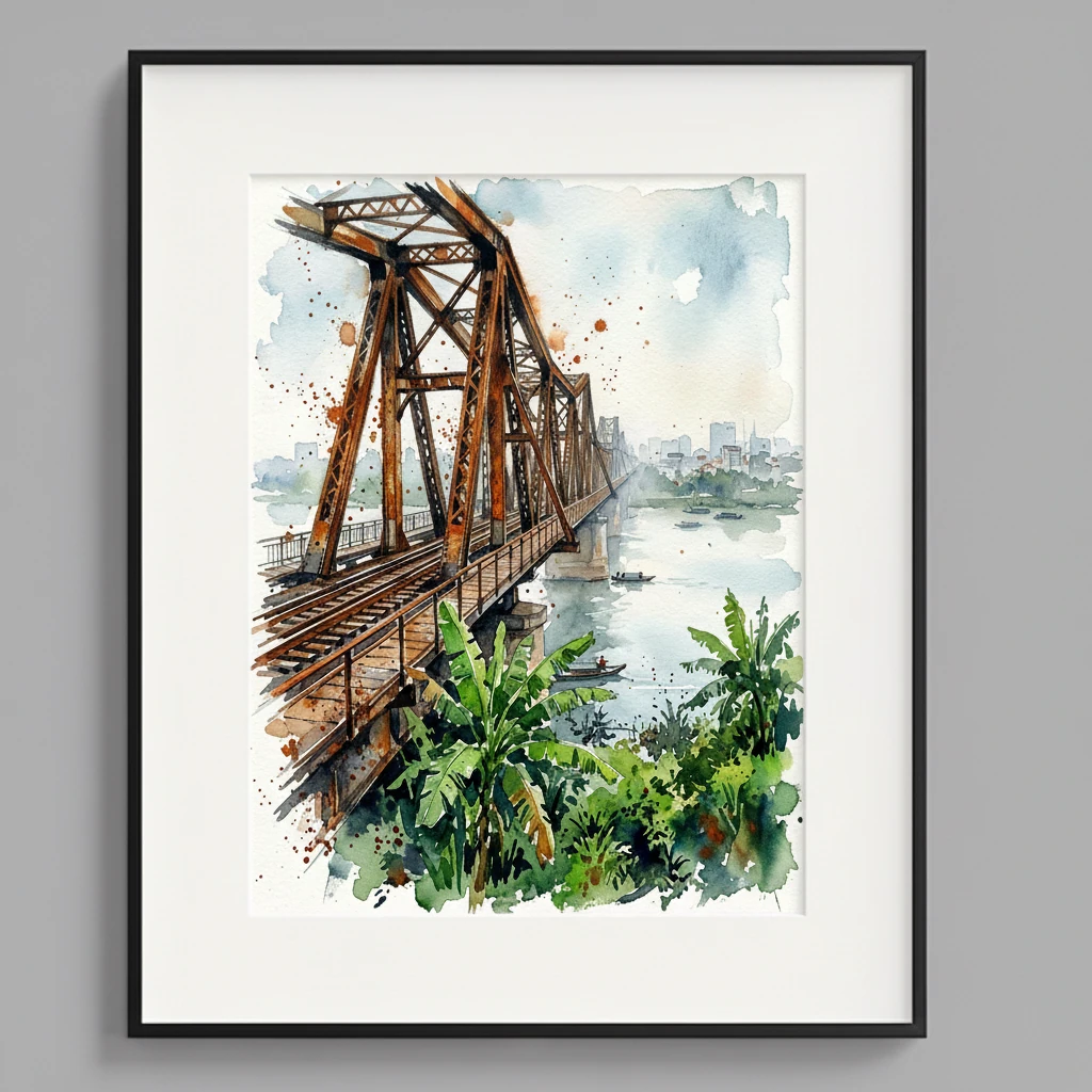 Long Bien Iron Bridge preview 2