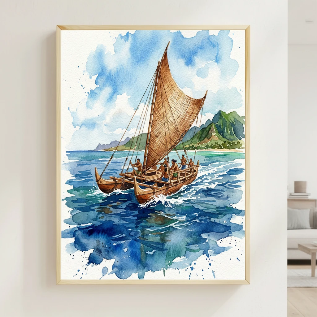 Traditional Sailing Canoe preview 2