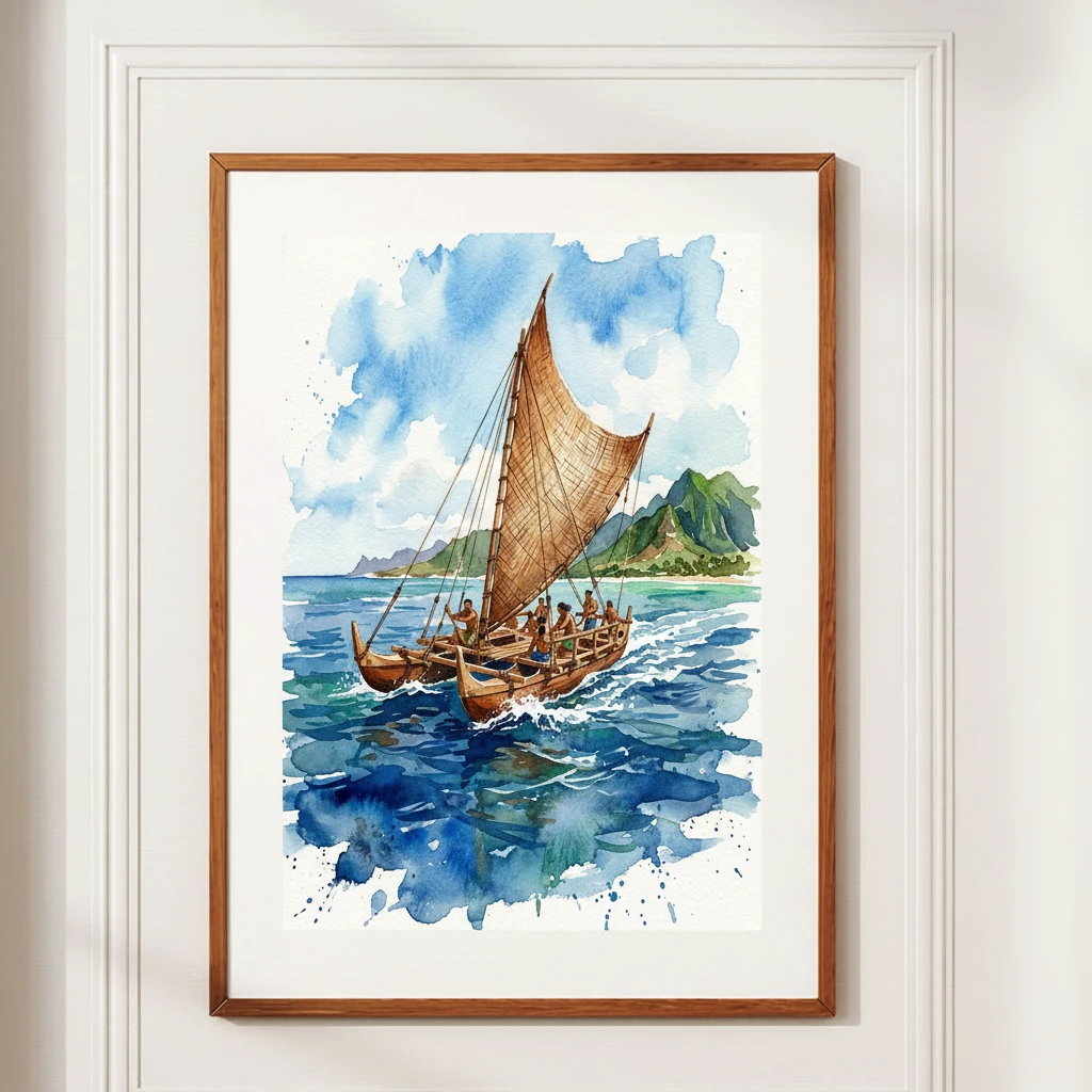 Traditional Sailing Canoe preview 3