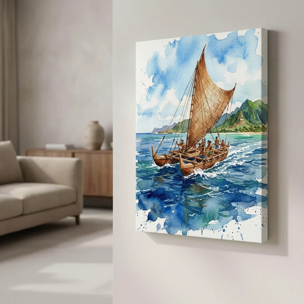 Traditional Sailing Canoe preview 5