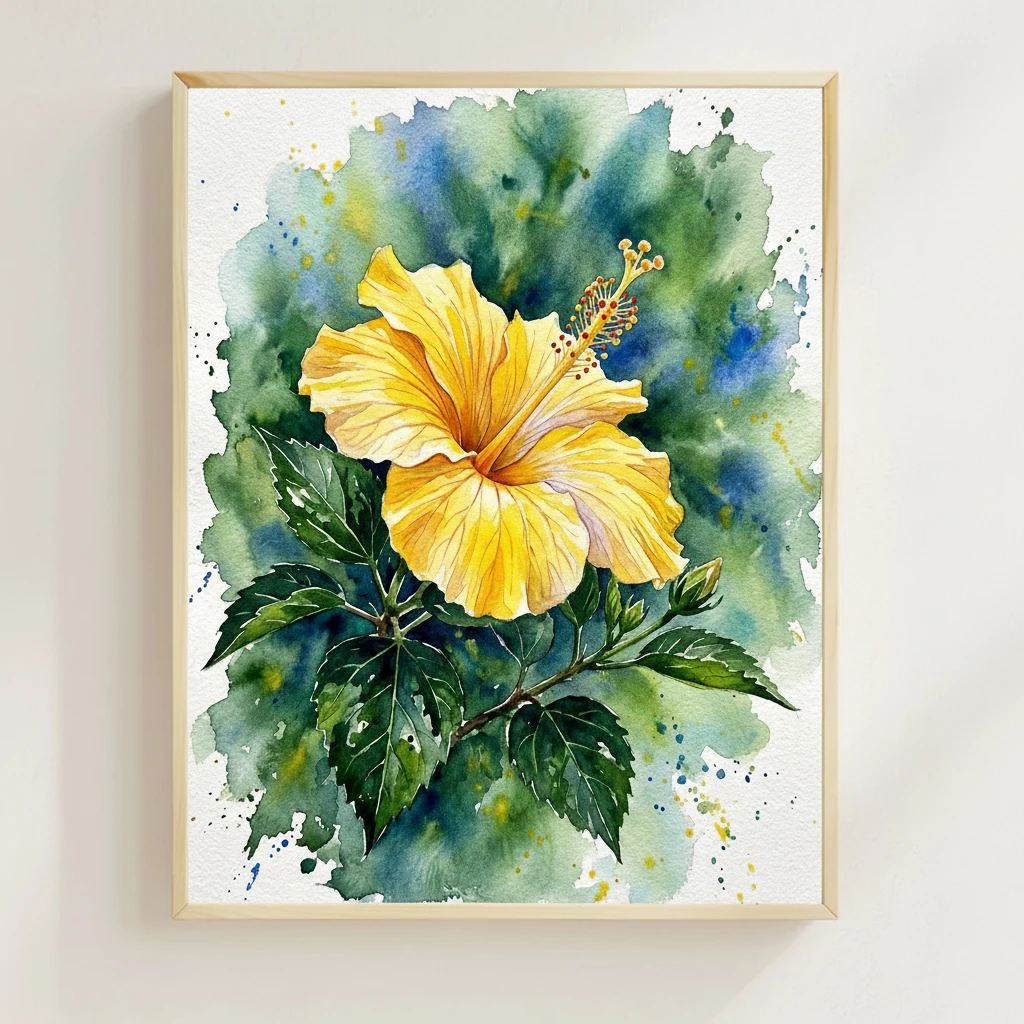 Yellow Hibiscus Branch preview 2
