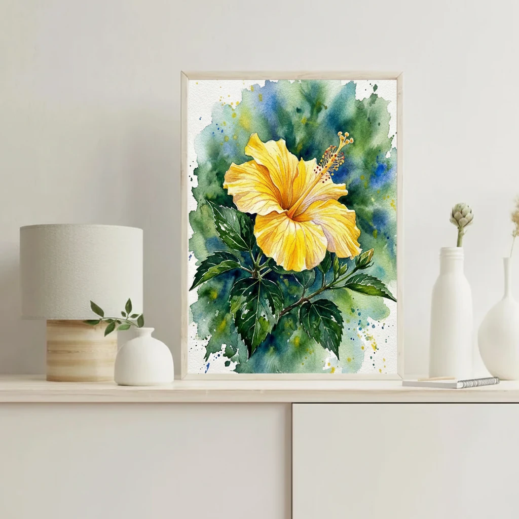Yellow Hibiscus Branch preview 4