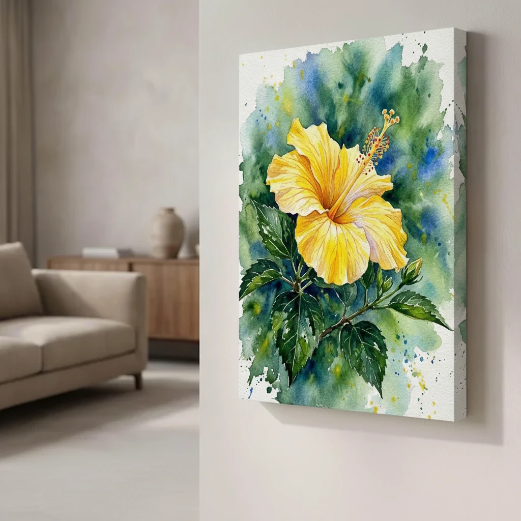 Yellow Hibiscus Branch preview 5