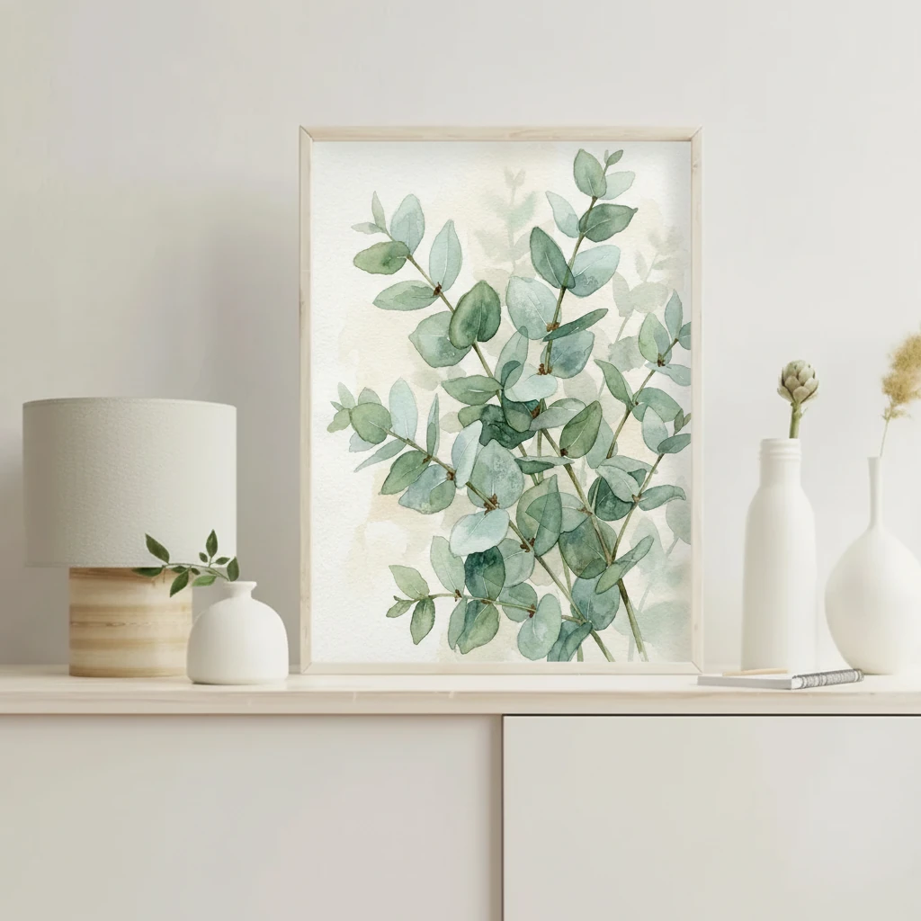 Overlapping Eucalyptus Sprigs preview 4