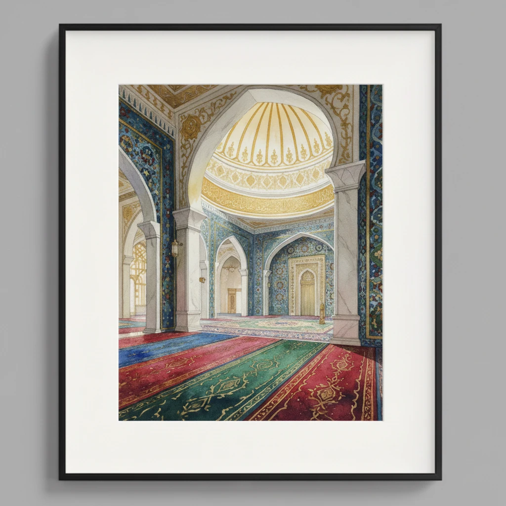 Brunei Mosque Interior preview 2
