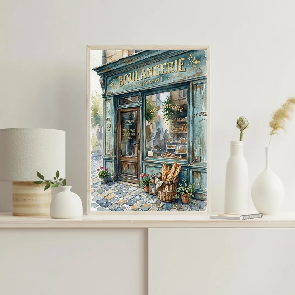 Vintage Boulangerie Facade preview 3
