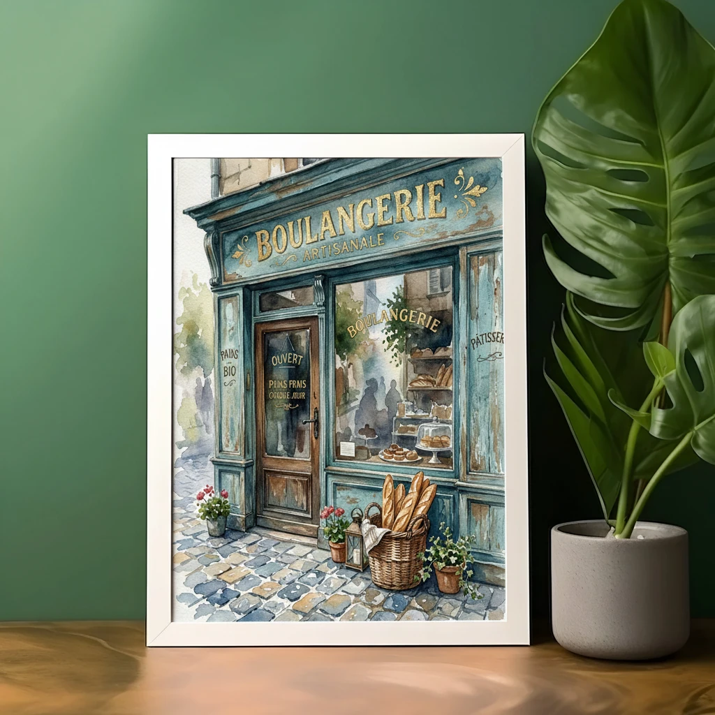 Vintage Boulangerie Facade preview 4