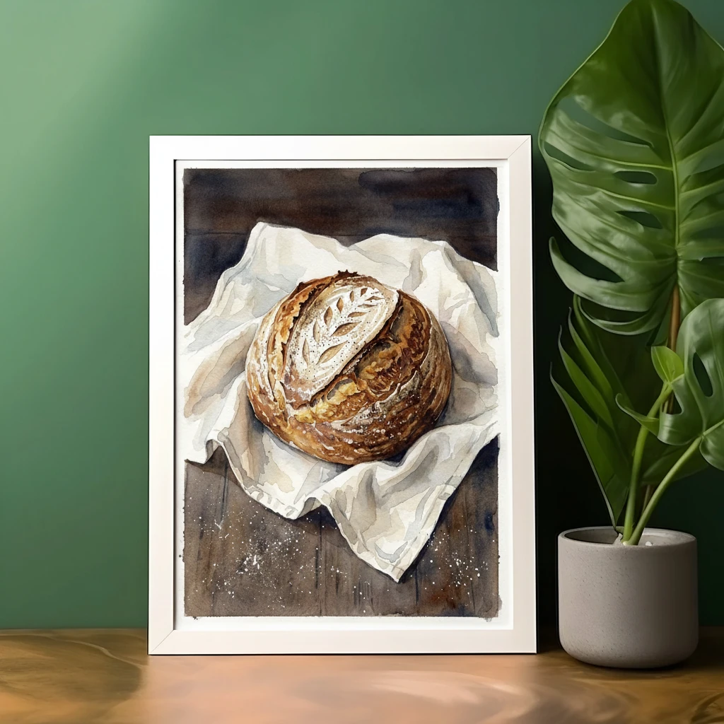 Sourdough Loaf on Linen Cloth preview 4
