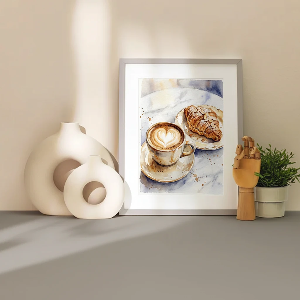 Heart Latte and Almond Croissant preview 2