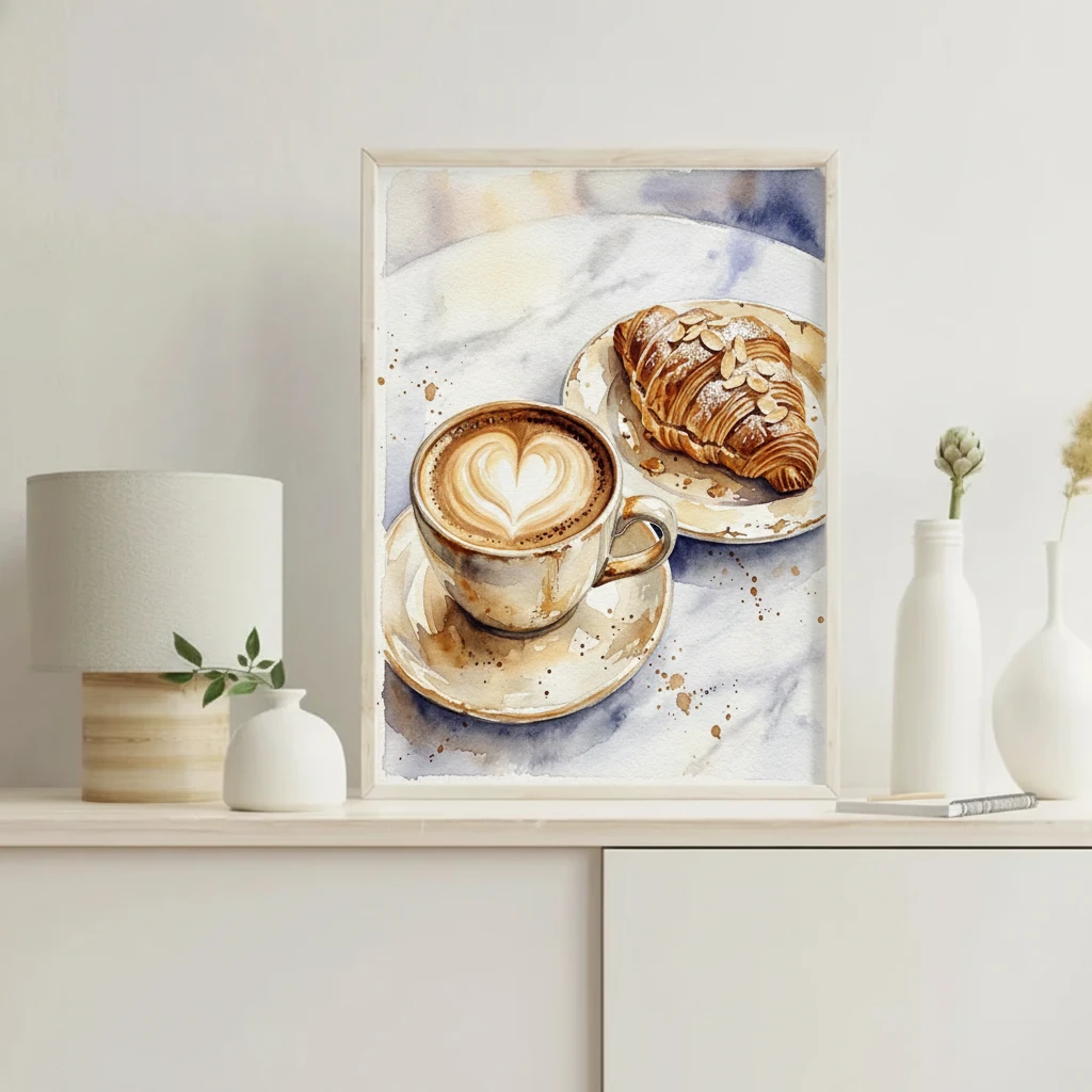 Heart Latte and Almond Croissant preview 4