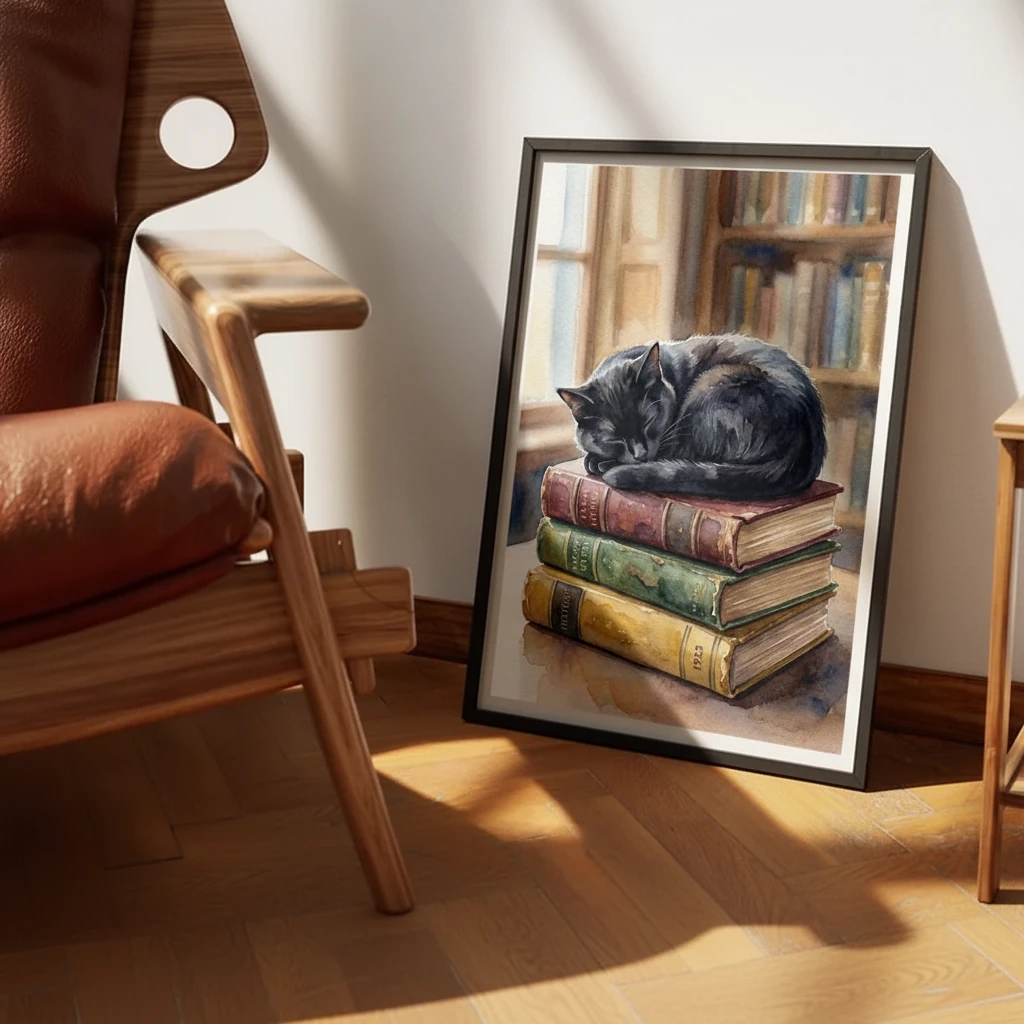 Black Cat on Old Books preview 2