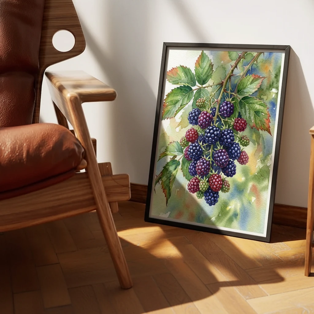 Ripe Blackberry Branch preview 3