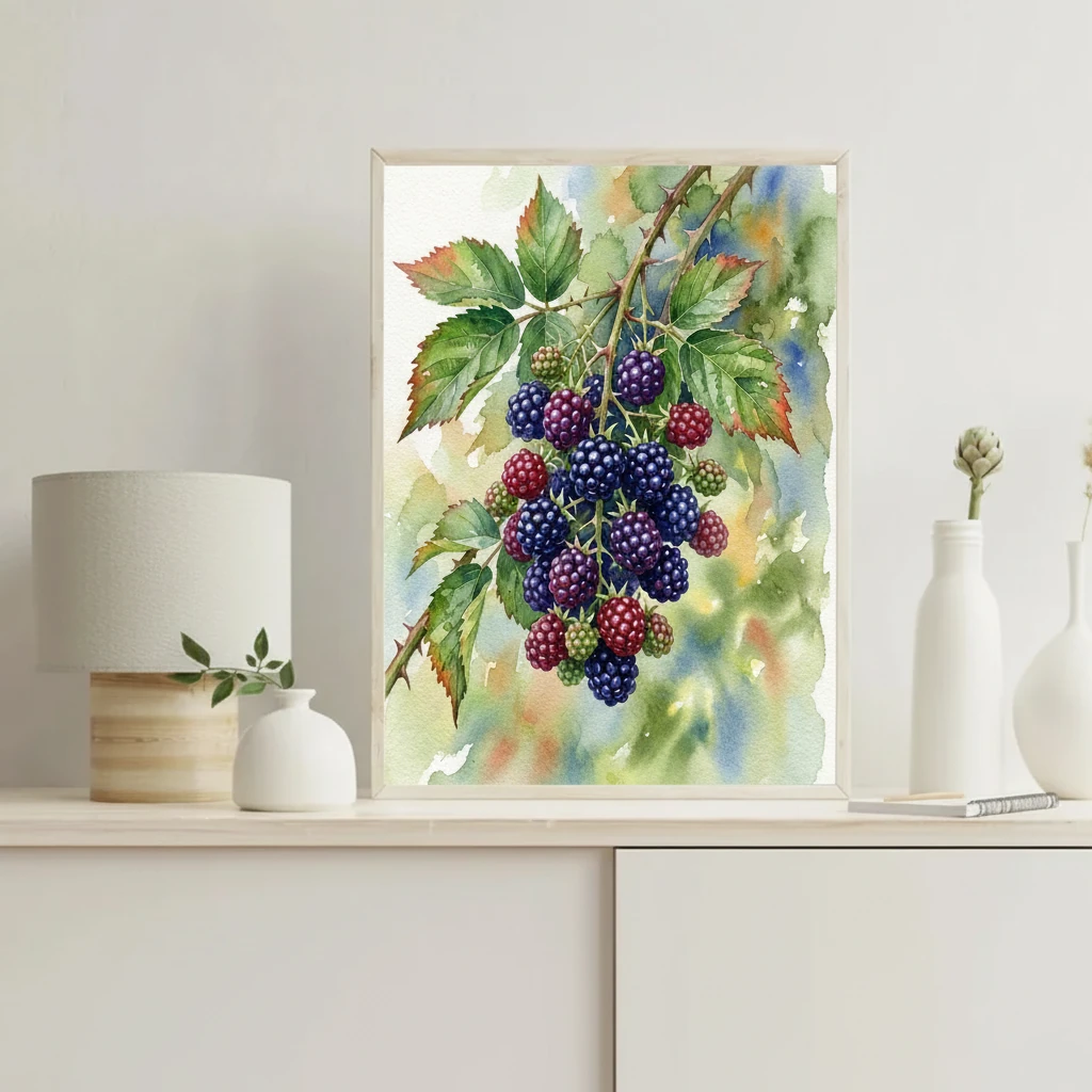 Ripe Blackberry Branch preview 4
