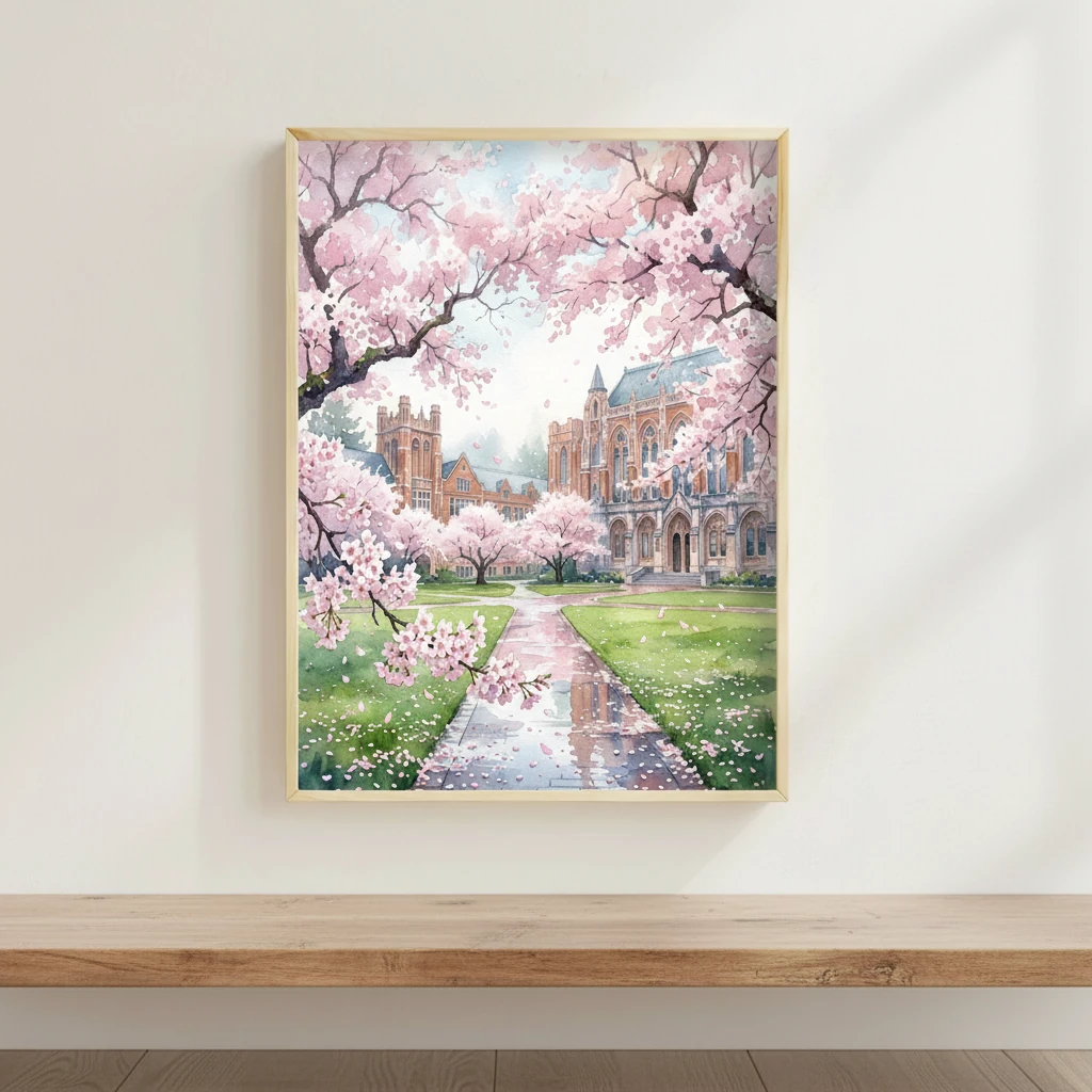UW Quad Cherry Blossoms preview 2