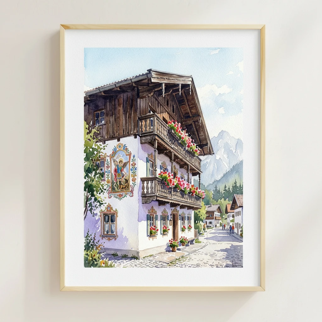 Painted Bavarian House preview 2