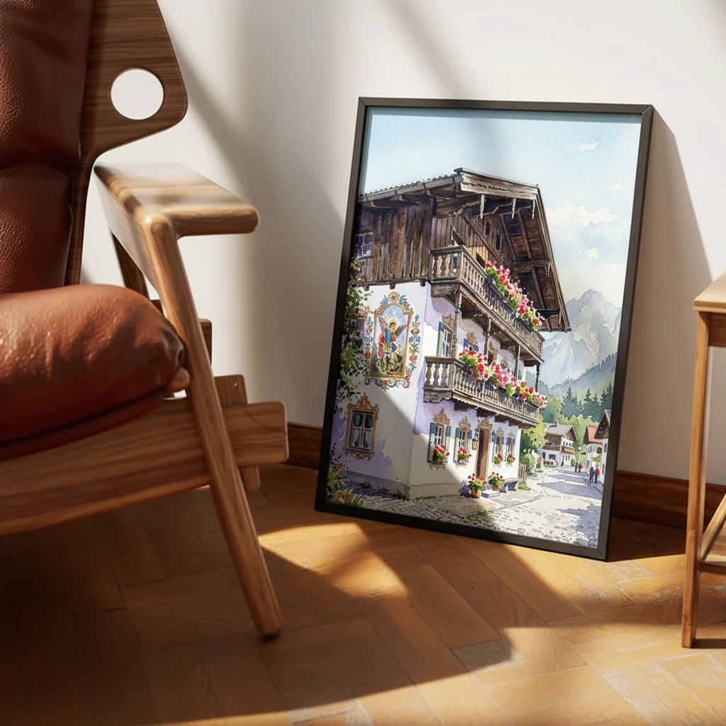 Painted Bavarian House preview 3