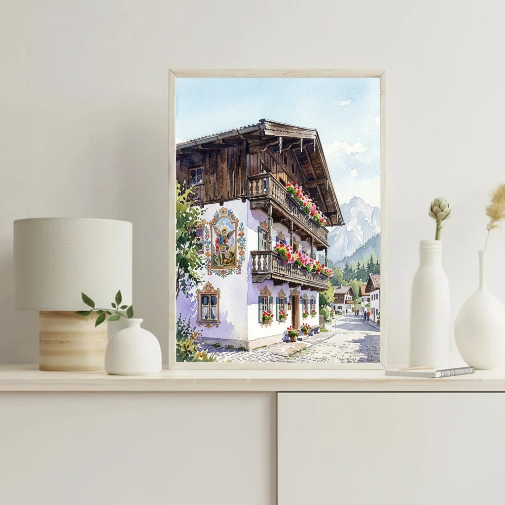 Painted Bavarian House preview 4