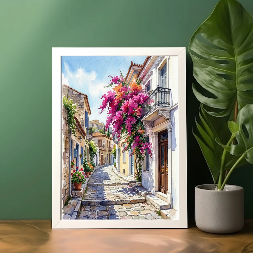 Athens Plaka Bougainvillea Alley preview 2