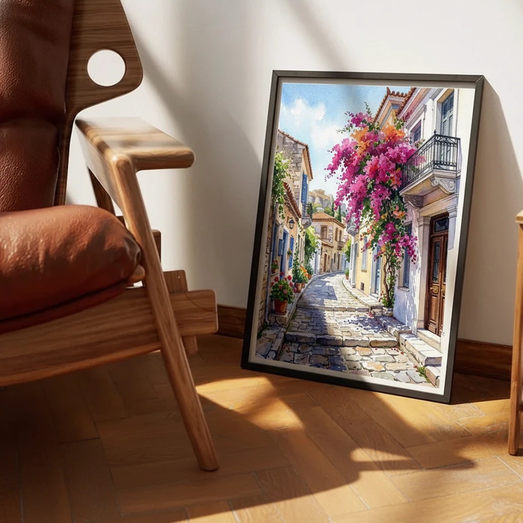 Athens Plaka Bougainvillea Alley preview 4
