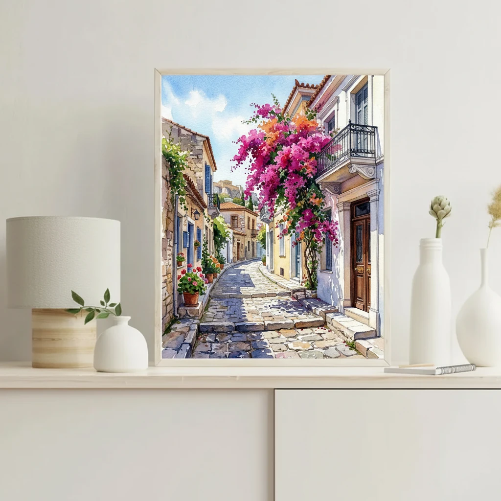 Athens Plaka Bougainvillea Alley preview 5