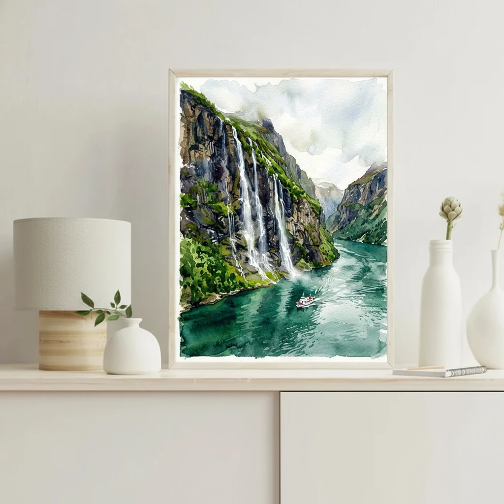 Geirangerfjord Seven Sisters preview 4