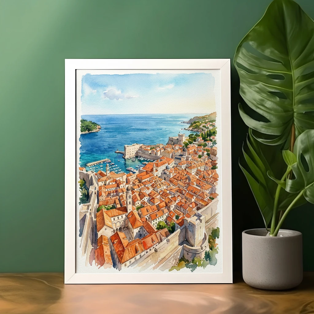 Dubrovnik Red Roofs and Sea preview 2