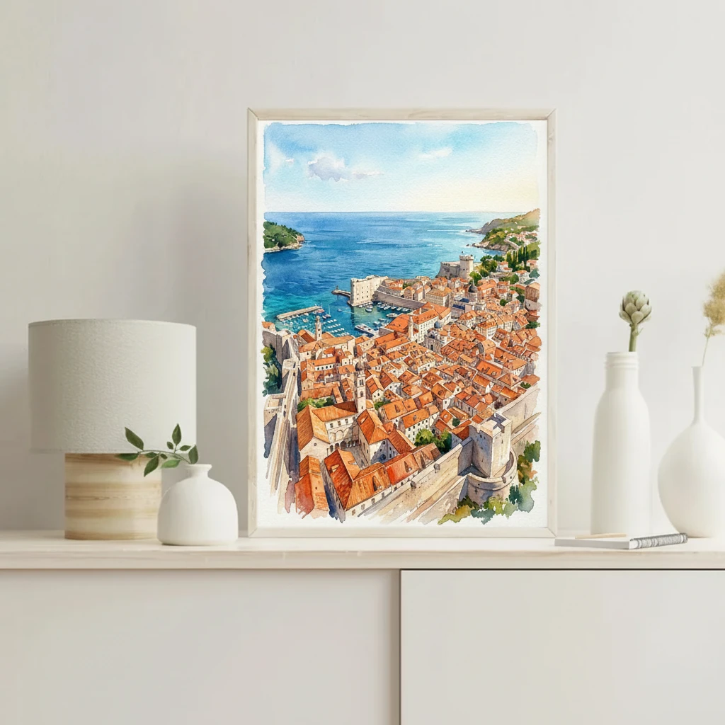 Dubrovnik Red Roofs and Sea preview 5
