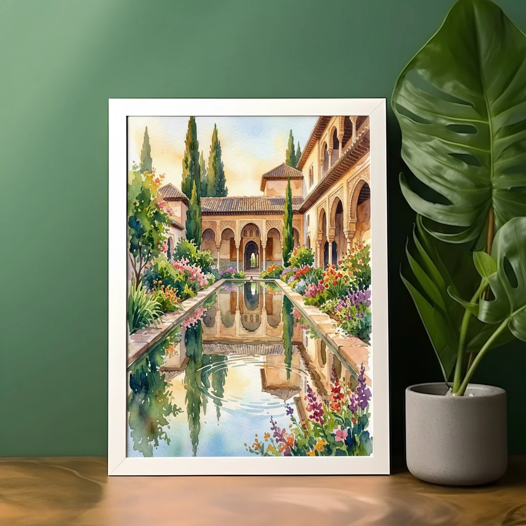 Alhambra Gardens Reflection preview 3