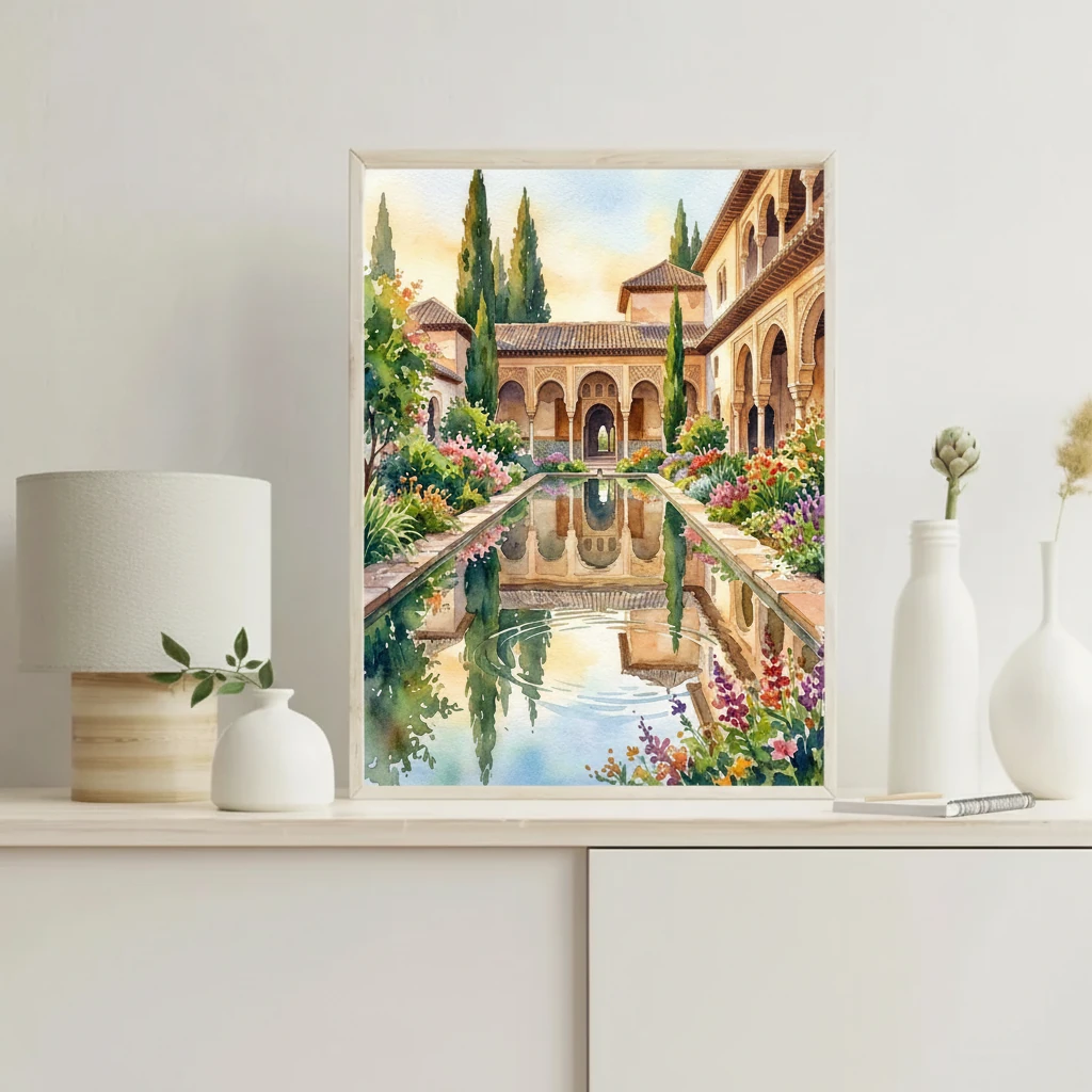 Alhambra Gardens Reflection preview 5