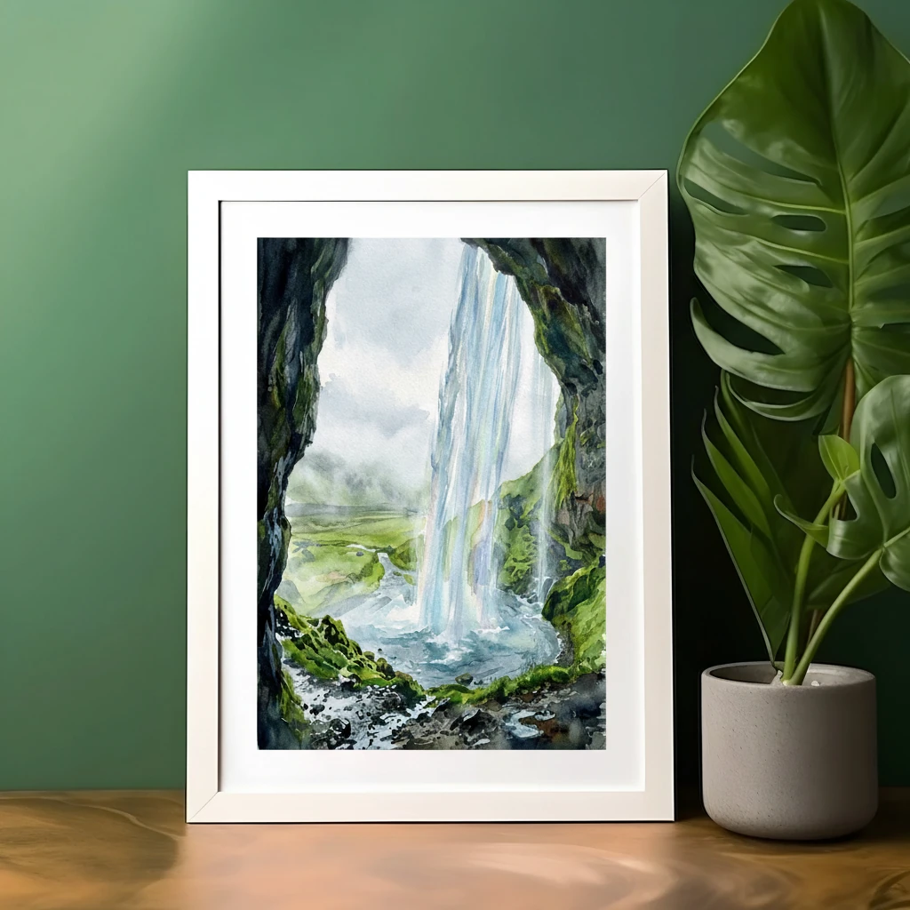 Seljalandsfoss Behind Veil preview 2