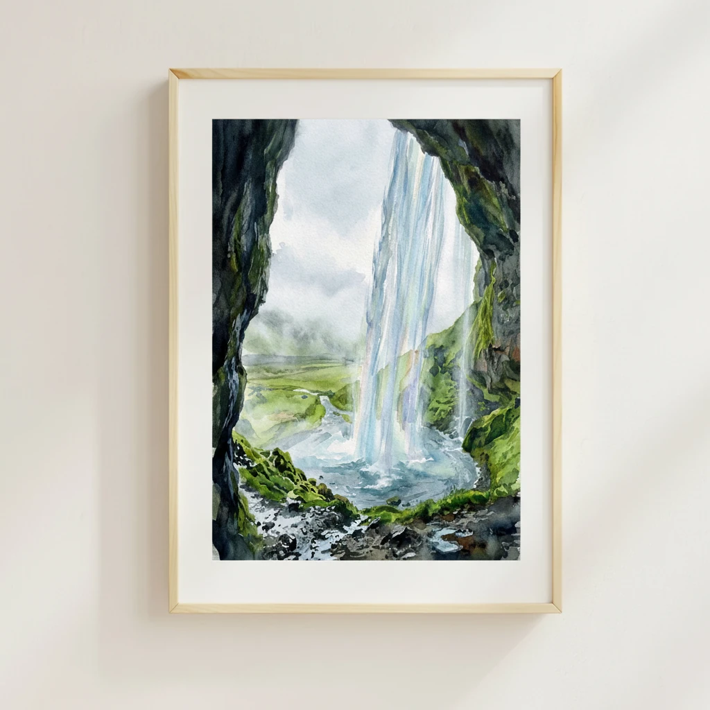 Seljalandsfoss Behind Veil preview 3