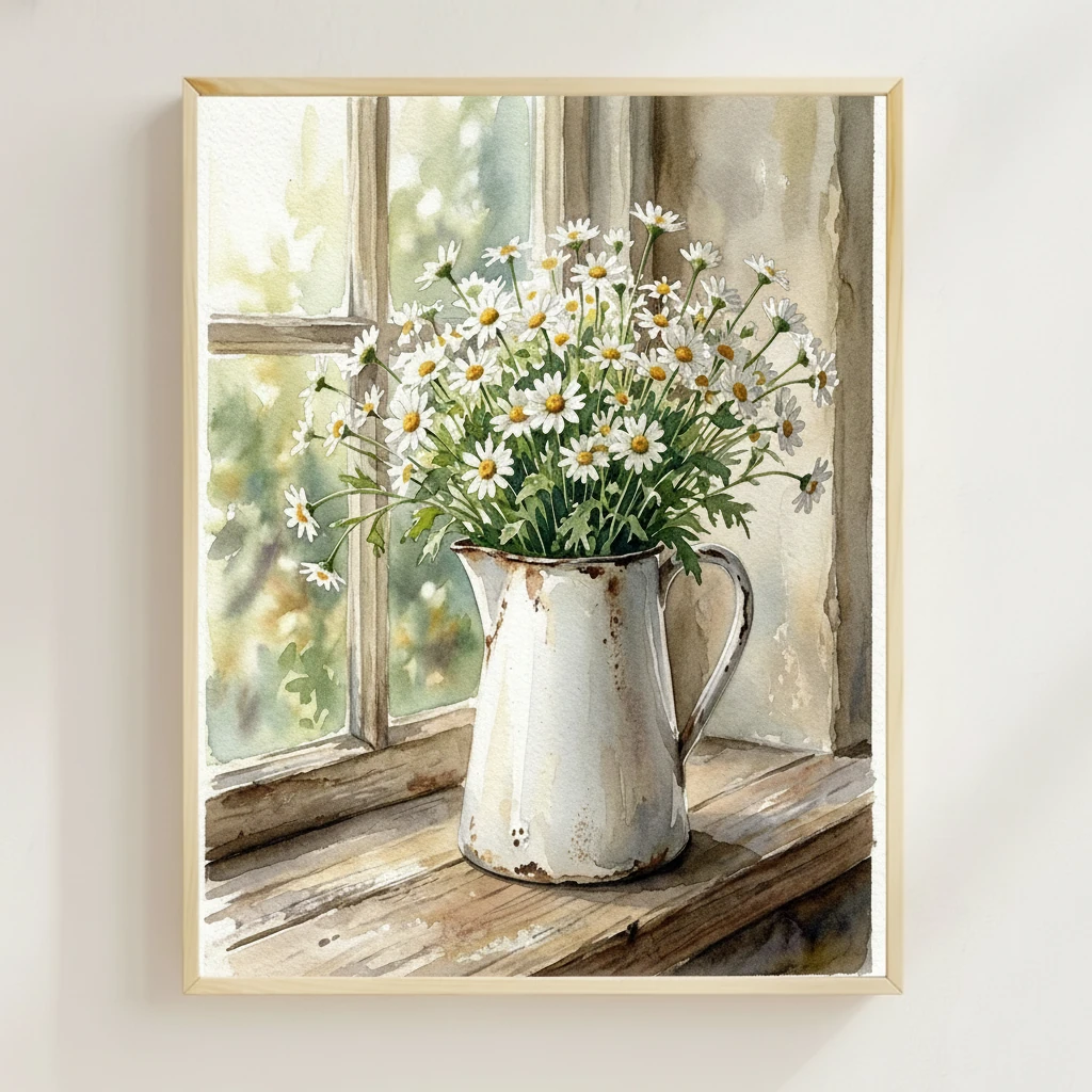 Wildflowers in Enamel Pitcher preview 3
