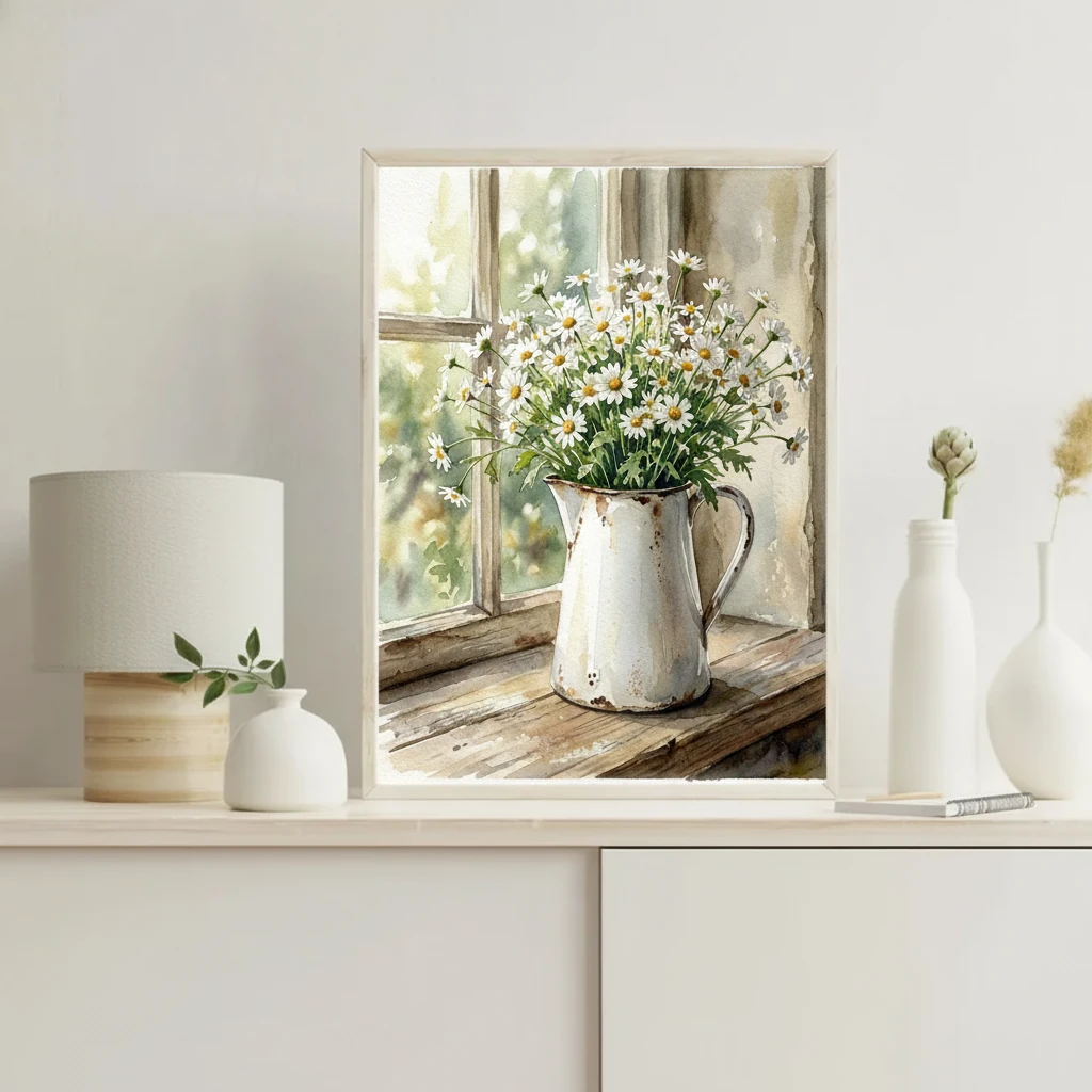 Wildflowers in Enamel Pitcher preview 5