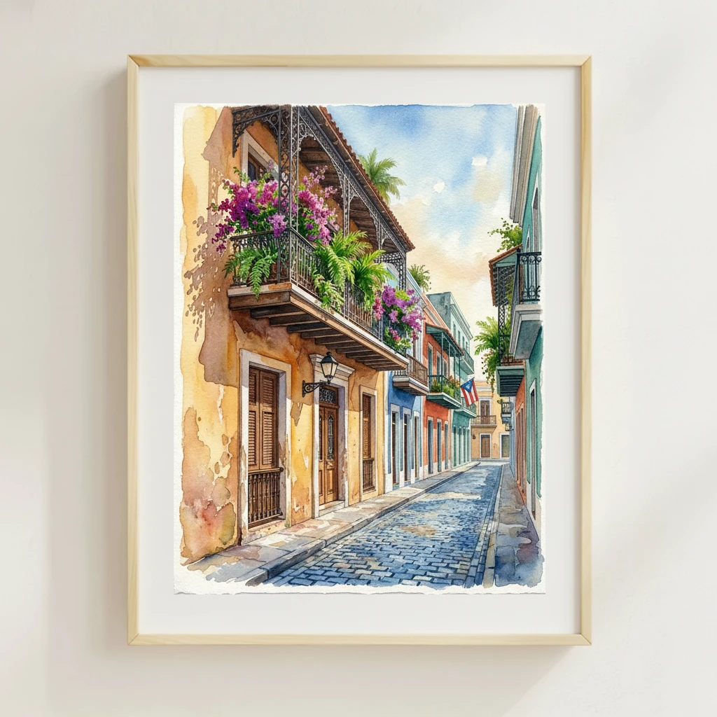 Old San Juan Colorful Balcony preview 3