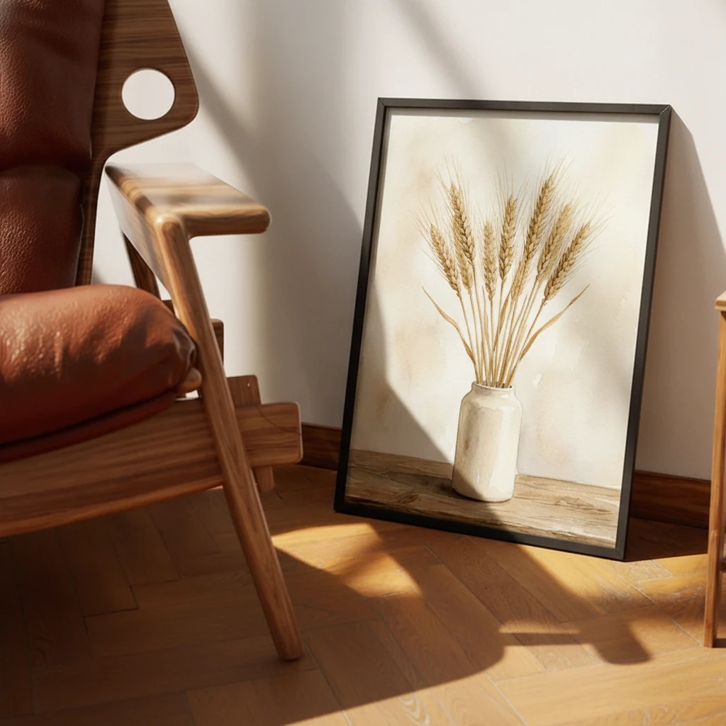 Wheat Stalks in Vase preview 3