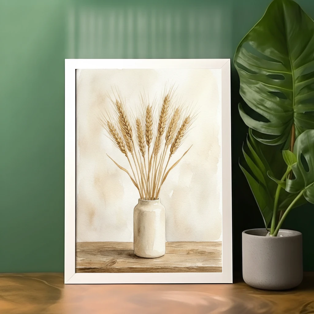 Wheat Stalks in Vase preview 5