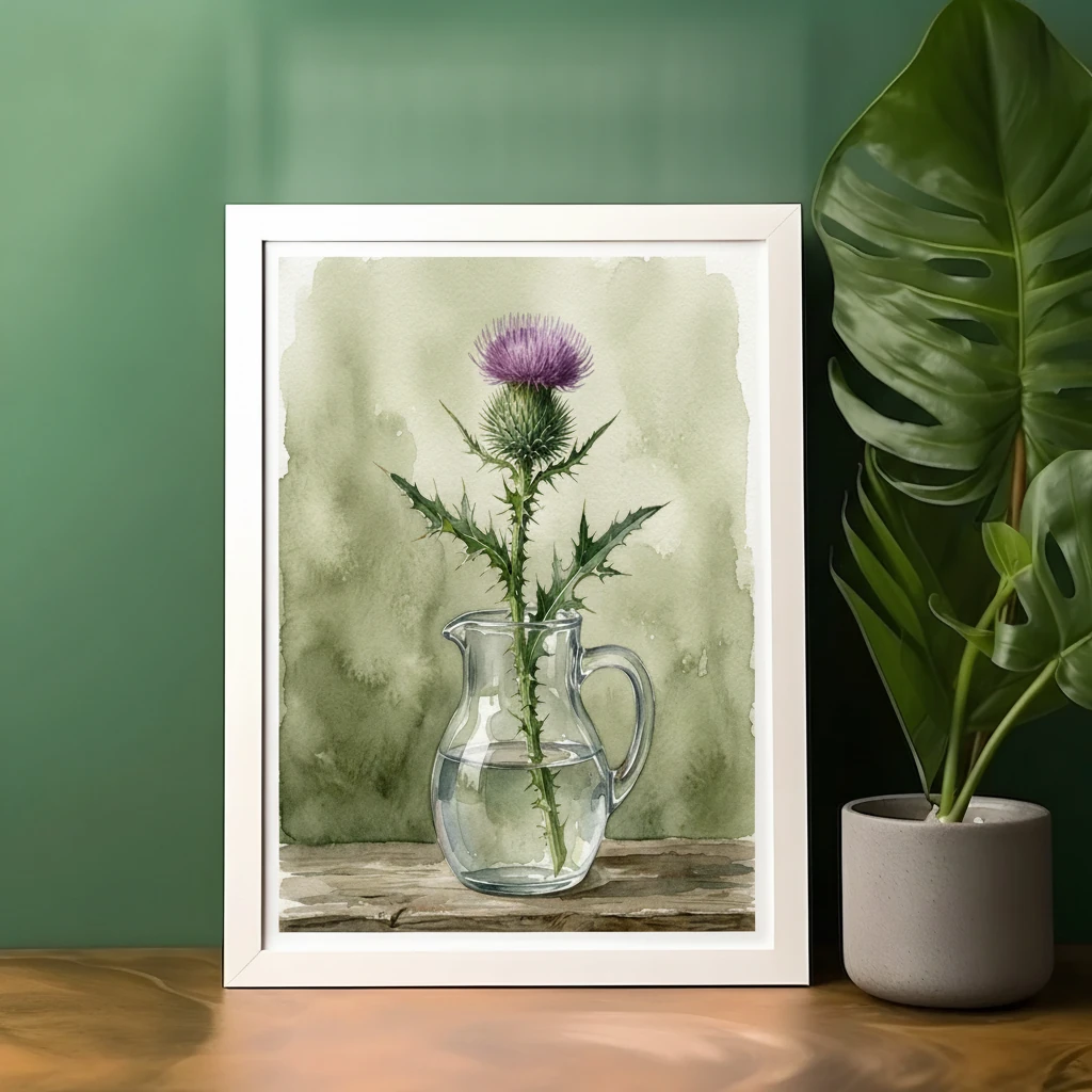 Thistle in Glass Jug preview 5